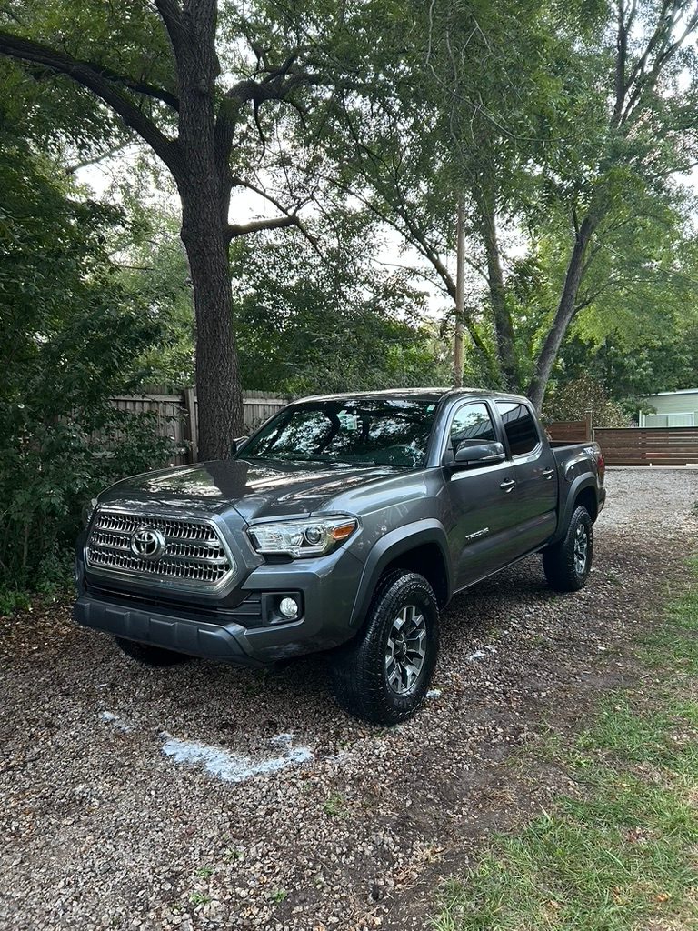 Gray Toyota Tacoma TRD after a mobile exterior detail